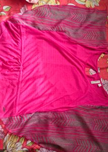 Vibrant Pink Tunic Top ( butterfly to