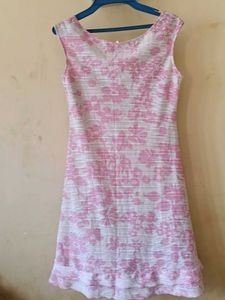 Cute Pink Floral Mini Dress