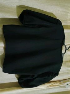 Elegant Black Button-Down Top