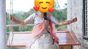 Grey Colour Heavy Work Ghagra With Duppata And Blo