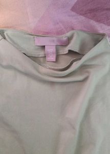 Stylish Ruched Mock Neck Top