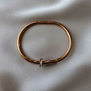 ANTI TARNISH GOLD PLATED &amp; DIAMOND NAIL BRACELET