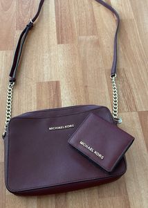 Original Micheal Kors Merlot Crossbody Bag