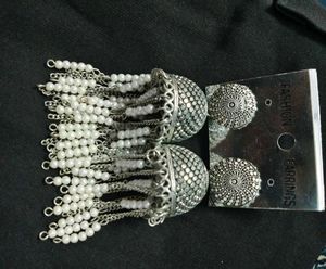Boho Tassel Jhumka Earrings