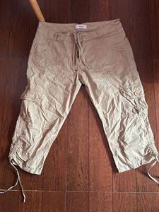 Khaki Cargo Capris