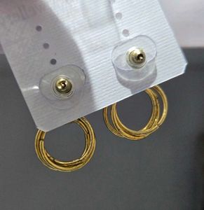 Gold Tone Hoop Earrings