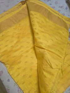 Vibrant Yellow Saree