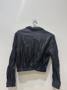 Chic Black Faux Leather Jacket