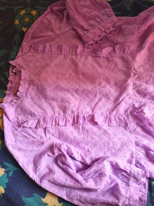 Chic Lavender Eyelet Kurta Set