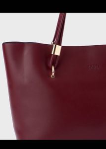 Chic Maroon Tote Bag