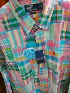 NEW Polo Ralph Lauren Patchwork Shirt
