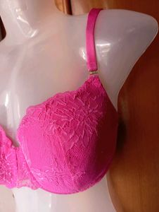 Pink Lace Bra