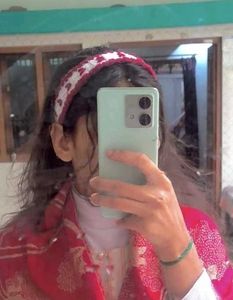 Crocheted Heart headband