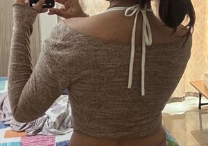 Cozy tie-Up Cardigan top