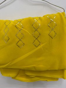daily wear saree yellow