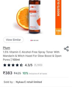 Plum Mandarin &amp; Vitamin C Toner
