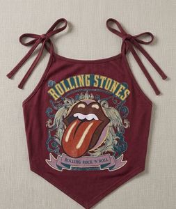 Rolling Stones Graphic Bandana Top