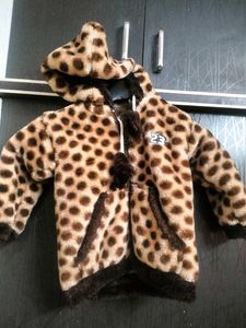 Adorable Leopard Print Fleece Hoodie