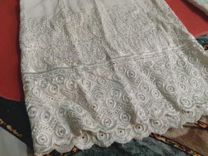White Chikankari Palazzo Pants