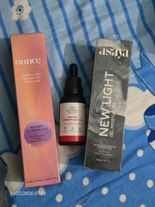 ounce 3in1 mist + asaya moisturizer + rosehip oil
