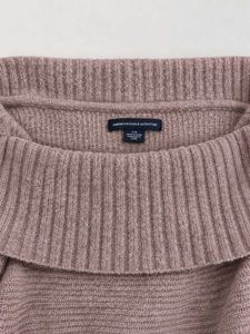 Off-the-Shoulder Knit Sweater