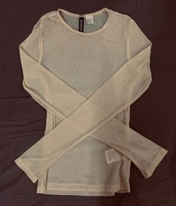 H&amp;M Sheer Long Sleeve Top