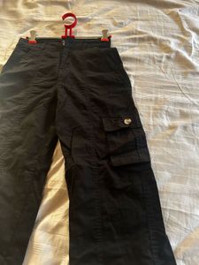 Black Cargo Pants ,Multiple Pockets