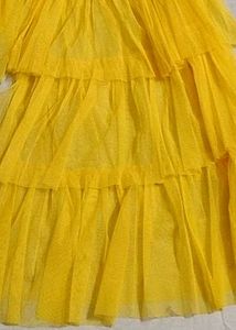 Yellow Embroidered Lehenga Choli Set