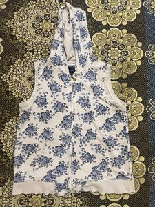 Floral Sleeveless Hoodie