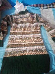 Patterned Sweater Dress