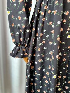 Chic Floral Print Midi Dress