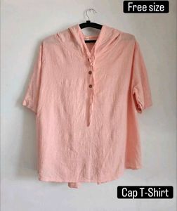 Peach Cap T-Shirt