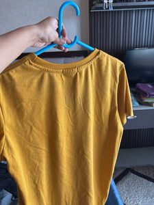 Yellow Graphic Print T-Shirt