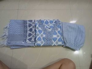 blue kurta set