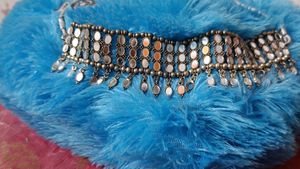 Mirror Choker &amp; Earring Set