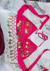 Bohemian Coin Embellished Bikini Top