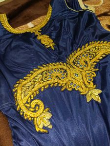 🤩Royal Blue✨ Embroidered Anarkali Gown👗