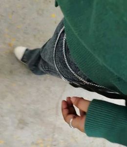 Stylish Silver Chain Belt