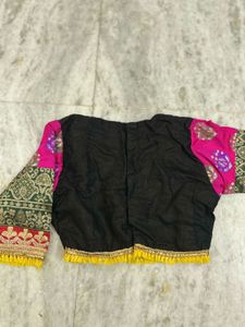 Hand work  Black Ethnic Blouse