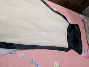 Elegant Black &amp; Ivory Tulle Frock