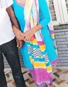 Blue Kurta Set with Dupatta