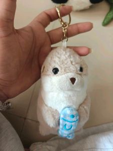 Cute Otter Plush Keychain