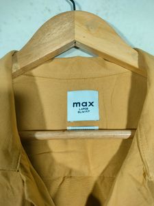 Max Yellow Slim Fit Shirts (Men's)