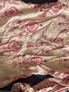 Pink Floral Print Kurta