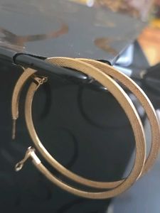 Rose Gold Contemporary Earrings