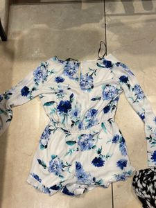 Floral Print Romper