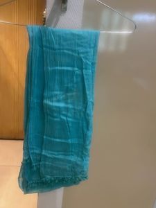 Light Blue Wrinkled Cotton Dupatta