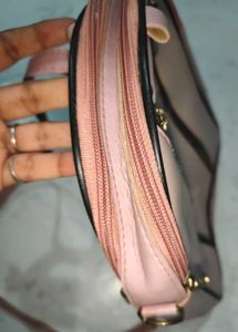 Cute Pink Backpack with Zippers