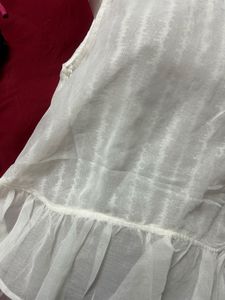 Chic White Peplum Top