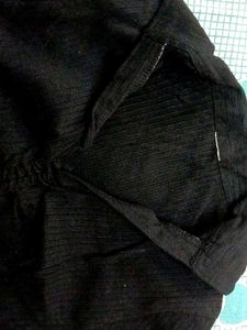 Stylish Black Collared Top